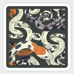 Snake Skin - Dark Green Sticker